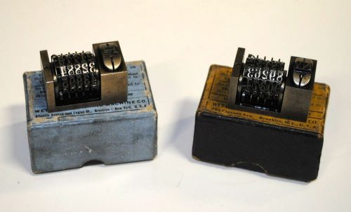 Lot of 2 Wetter Vintage Letterpress 5 Wheel Pica Nonpareil w/ original boxes #2