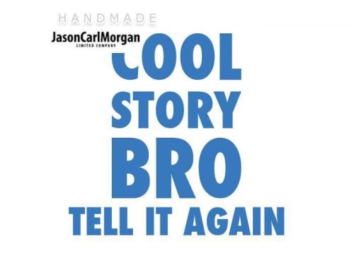 JCM® Iron On Applique Decal, Cool Story Bro Sky Blue