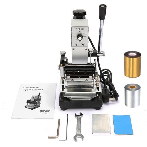 STAMPING MACHINE HOT FOIL RUBBER EMBOSSING CRAFT BOX GILDING TIPPER BRONZING