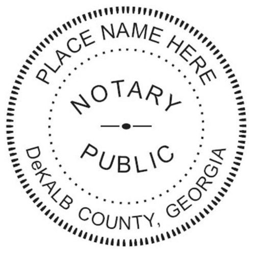 For GEORGIA NEW Round Self-Inking Official NOTARY SEAL RUBBER STAMP
