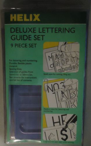 Helix Deluxe Lewttering Guide Set 9 Pieces for Signs &amp; Notice Writing