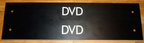 DVD Store Shelf Display Sign Set of 2 Signs  3&#039; x 5&#034; x 1/4&#034;  Hanging Signs