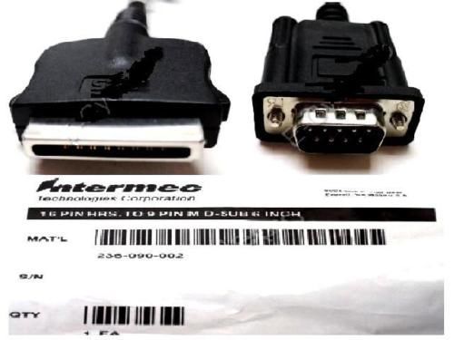 Intermec 236-090-002 16 pin hrs to 9 pin m cn2 adapter for sale