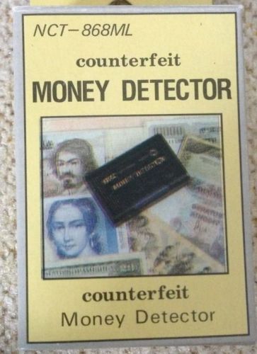 Pocket Sized Counterfeit Money Detector/flashlight/UV Black Light