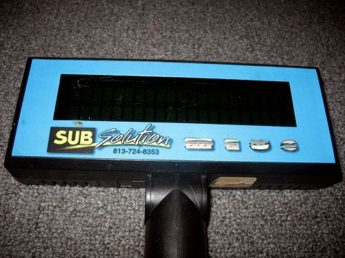 Sub solution point of sale pos customer pole display pd1100ts-2002 for sale