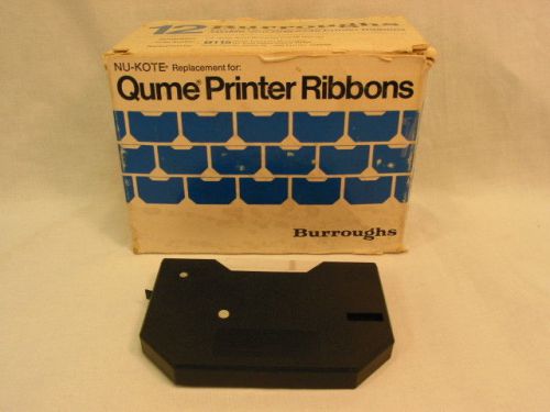 Qume &amp; ibm 6240 printer ribbons. burroughs/nu-kote no. b115 for sale