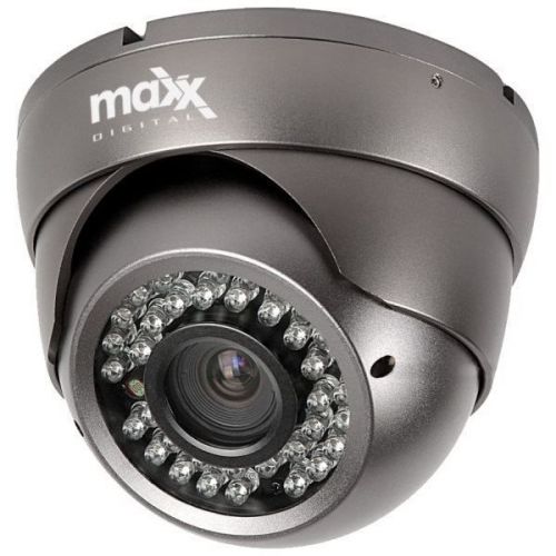 Maxx digital 1000tvl 960h 720p 1.3mp hd cctv dome zoom camera night vision grey for sale