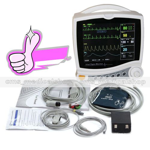 2014 new vital signs monitor,patient monitor ecg,nibp,spo2,pulse rate,temp,resp for sale
