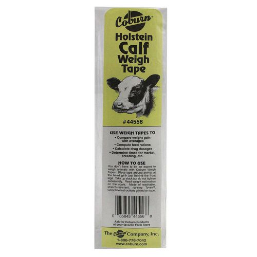 Holstein calf weight tape up to 12 weeks old care &amp; condition easy to use for sale