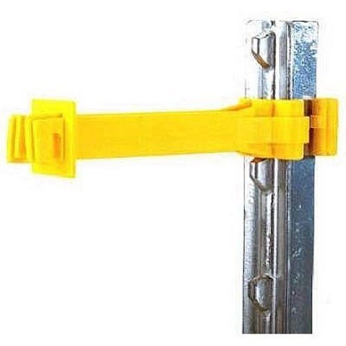 T-Post Extender Insulator JEFFERS Livestock D4T2 Yellow pkg/25 Fencing Supplies