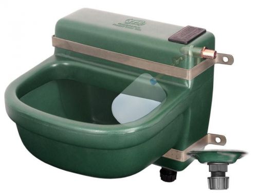 Jfc dbl drinking bowl livestock drinker with float valve and mounting brackets for sale