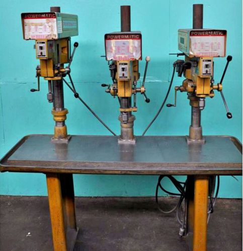 Powermatic 1150 three-head 15&#034; step pulley drill press for sale