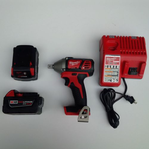 Milwaukee 1/2 impact wrench 2659-20 m18, 2 batteries 4.0 48-11-1840, charger 18v for sale
