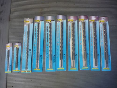 9 X Professional SDS Plus Hammer Masonry Drill Bits - High Quality