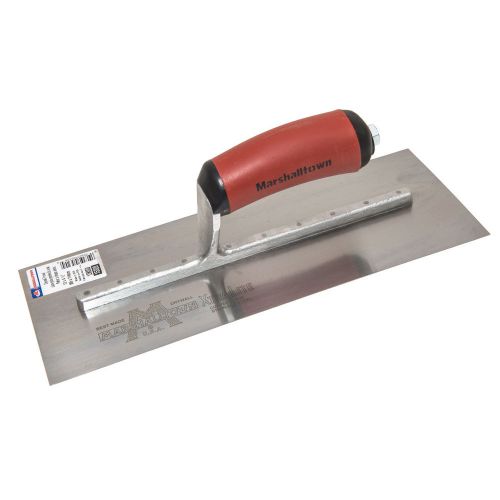 Marshalltown 11&#034; x 4-1/2&#034; stainless steel curved trowel w/ durasoft handle 12ssd for sale