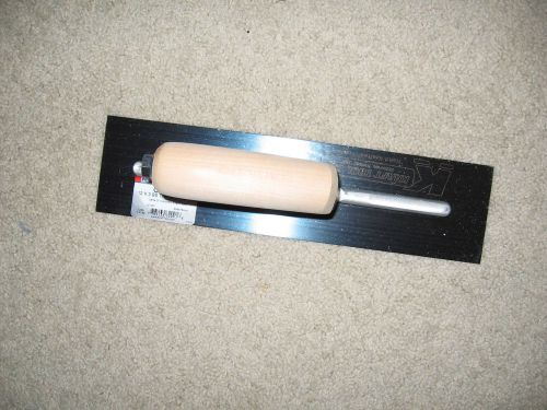 12&#034; x 3&#034; blue steel concrete trowel - made in the usa for sale