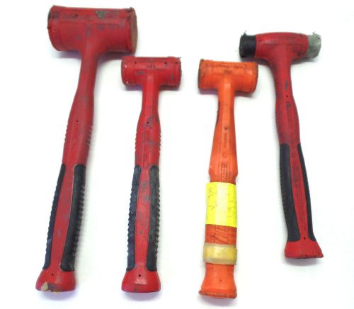 4 Snap On Tools Dead Blow &amp; Plastic Hammers