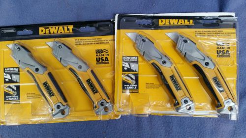 Dewalt retractable utility knives  ( 2 ) sets of 2   dwht71700 for sale