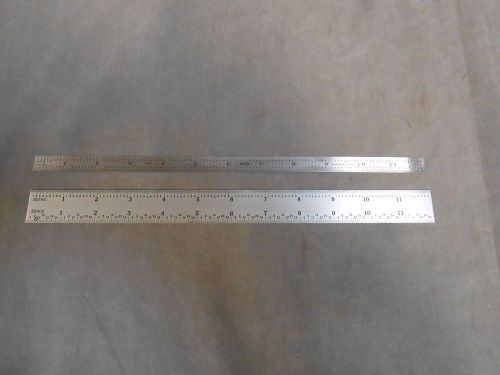 LOT &#034;2&#034; General Tool Company CF 1216 &amp; Other Metal 12&#034;  Machinist Ruler