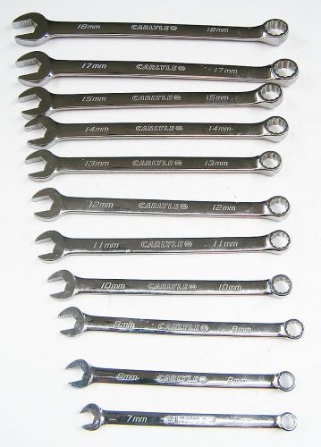 NAPA Carlyle NEW 11pc METRIC Combination Wrench Set