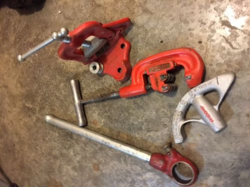 Ridgid Plumbing Tools Pipe Vise, Cutter,Bender,Ratchet Threader Handle