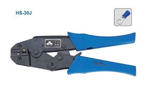 For Insulated Terminals Ratchet Crimping Plier AWG 22-10 0.5-6.0mm HS-30J