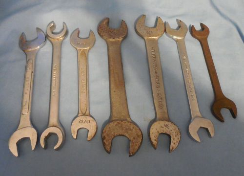 Mixed Lot 7 Open End Wrenches