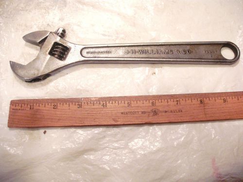 vintage J-H- WILLIAMLS &amp; CO. 10&#034; superjustable  ajustable wrench &amp; box