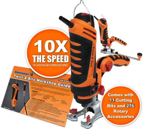 New *(as seen on tv)* renovator twist- a -saw power saw deluxe kit + accessories for sale