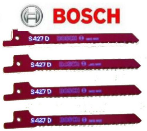 Bosch s427d reciprocating sabre sawblades - 4 pack - for soft metals &amp; plastics for sale