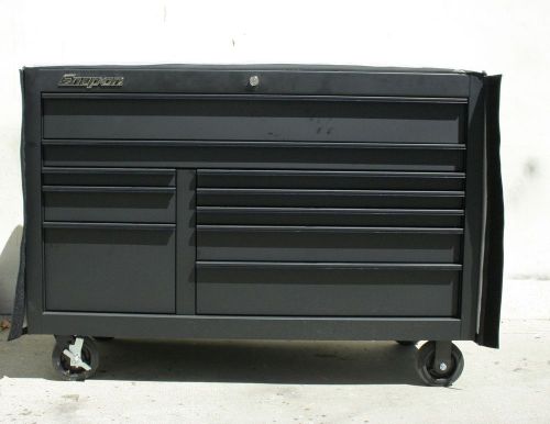 SNAP ON - NEW Flat Matte Black Tool Box - RETAIL $4,500 - Vinyl Cover Included