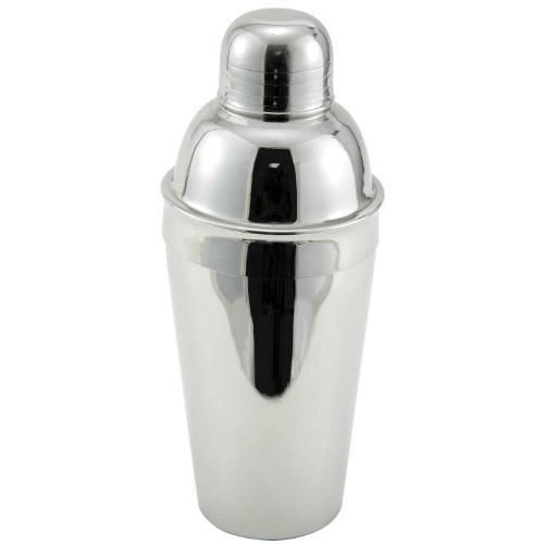 Winco Stainless Steel 3-Piece Cocktail Shaker Set, 16-Ounce New