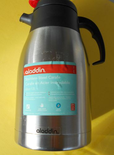 Aladdin Stainless Steel Vacuum Hot  Cold Coffee Tea Insulated Carafe 2L 68 Oz.