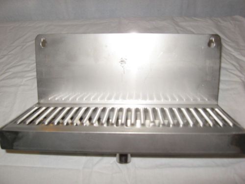 stainless steel 12 inch drip tray with drain