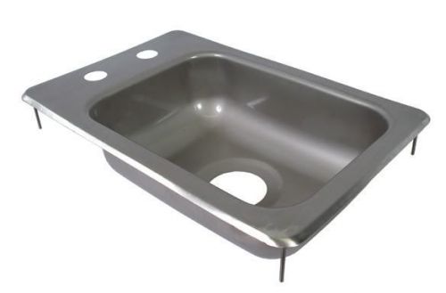 Stainless Steel DROP IN SINK 12&#034; With Basket Drain