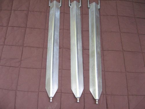 3 used Henny Penny Rotisserie Spit Skewers for SCR-6 SCR-8 SCR-16 TR-8