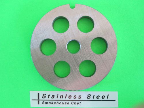 Size #8 x 1/2&#034; meat grinder plate for manual or electric grinder    stainless for sale