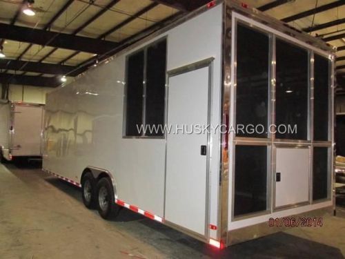 2015 8.5x28 8.5 x 28 enclosed concession food vending bbq trailer barbecue food for sale