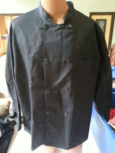 Chef Works Long Sleeve  Coat Black Size XL NWT NEW