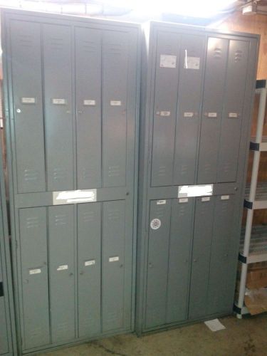 Used Employee uniform lockers 24 in all 3 units Restaurant, Gym, Break room