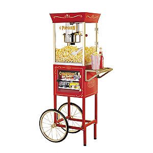 Nostalgia electrics popcorn ccp-610 vintage 59&#034; 6 oz concession cart new for sale
