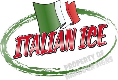 Italian Ice 24&#034; Decal Concession Cart Food Truck Van Vinyl Menu Sign Sticker