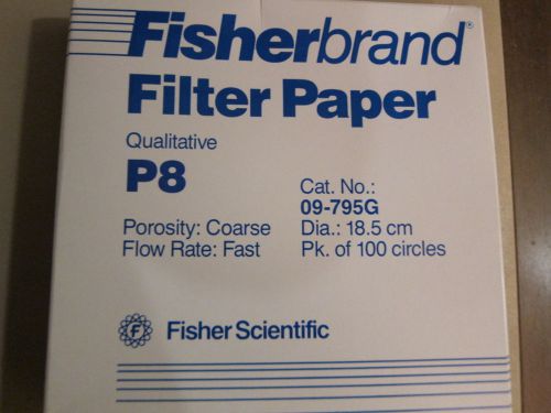 Fisherbrand™ Qualitative Grade Plain Filter Paper Circles – P8 Grade - 09-795G