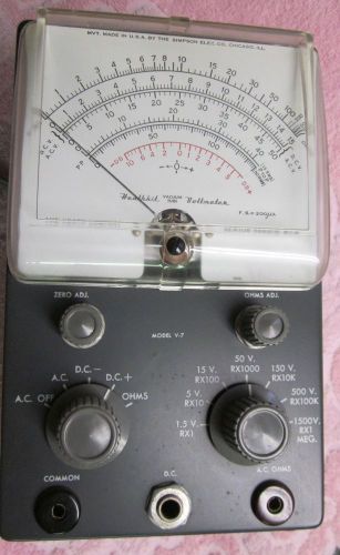 Heathkit Vacuum tube Voltmeter V-7 and manual