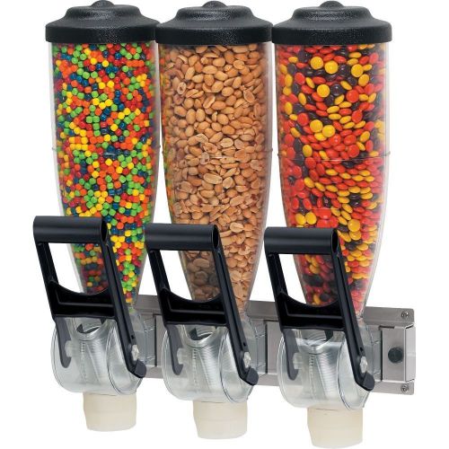 * new server products 86660 triple 2-liter hopper dry food dispenser for sale