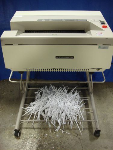 Oztec 800i commercial heavy duty high speed strip paper shredder 43 sheet e11392 for sale