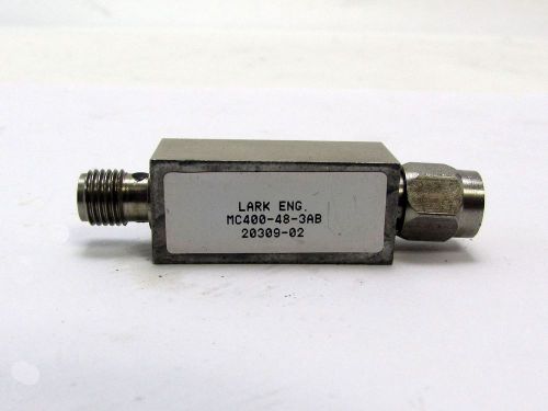 Lark mc400-48-3ab bandpass filter, 400mhz, 3 section, sma female-male connectors for sale