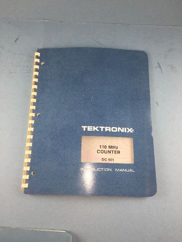 TEKTRONIX 110 MHz  Counter DC 501  Instruction Manual DC501