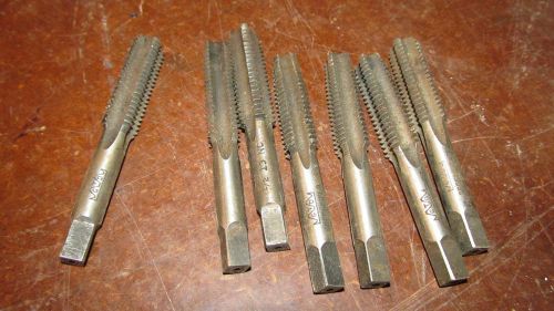 Lot of 7 NEW 1/2-13 NC Bottom Bottoming Tap High Speed Steel HS Greenfield