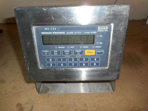 Avery Weigh-Tronix Digital Read-Out Scale Monitor Head Model WI-125